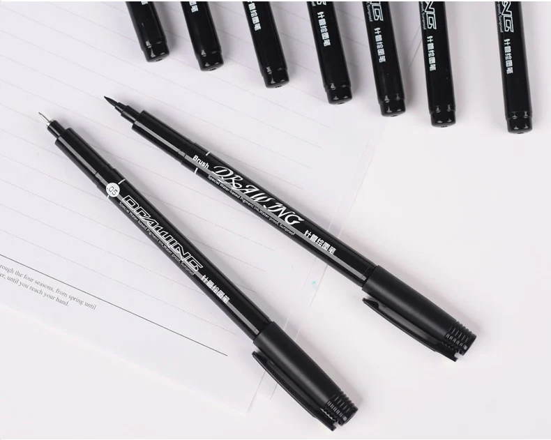 9pcs Drawing Pens Set, Art Pens, Ink Pens For Drawing, Sketching Pen, Artist  Pen, Black Fine Tip Pen, Fine Pen, Cartoon Pen, Outline Pen, Suitable For  Adults, Students