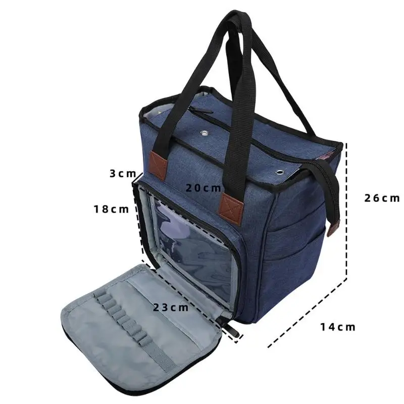 Прочная сумка для шитья, пряжа, Бытовая сумка для хранения, переносная сумка, чехол для хранения для вязания спиц, аксессуары для шитья, сумка