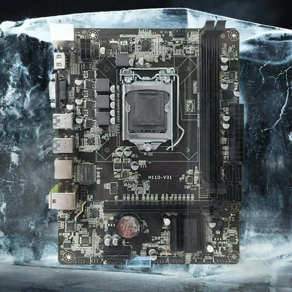 Материнская плата H110 LGA 1151 SATA III USB 3 0 HDMI VGA DDR3 ПАМЯТЬ для процессора Intel LGA1151 Core I3 I5 I7