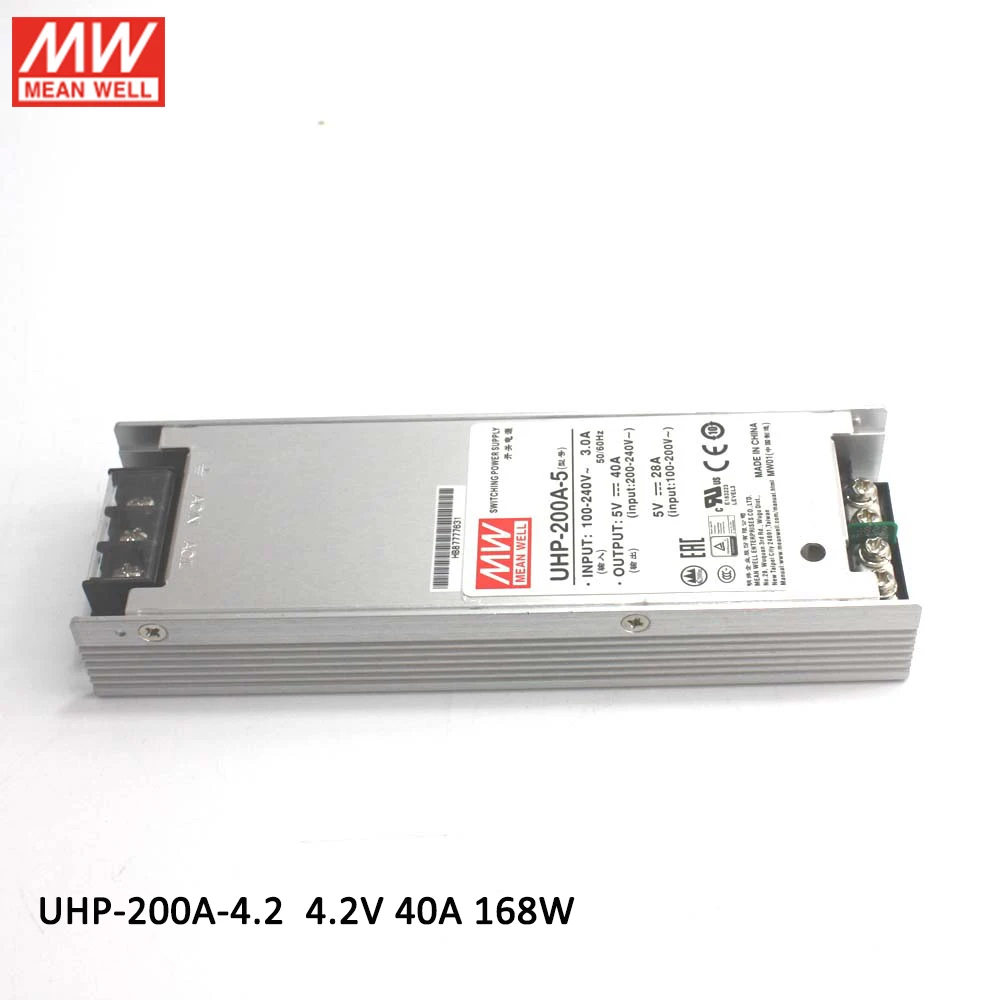 Светодиодный дисплей MEAN WELL UHP-200A 4 2 в 5 постоянного тока блок питания 40 А 168 Вт 200 для