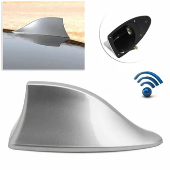 

Silver Shark Fin Antenna Radio FM/AM ABS 170x70x67mm Parts Accessories
