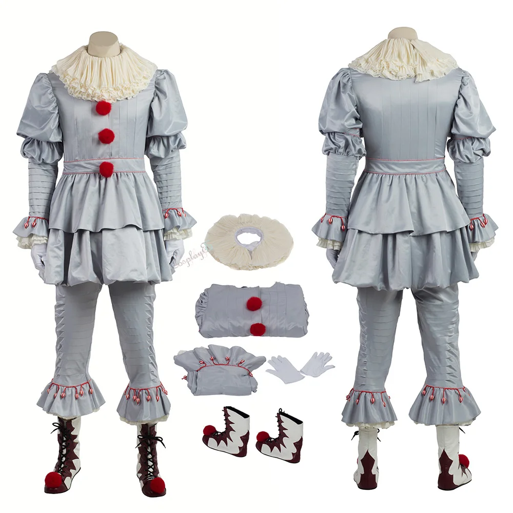 

The Dancing Clown Costume 2017 Stephen King's It Cosplay Pennywise Full Set