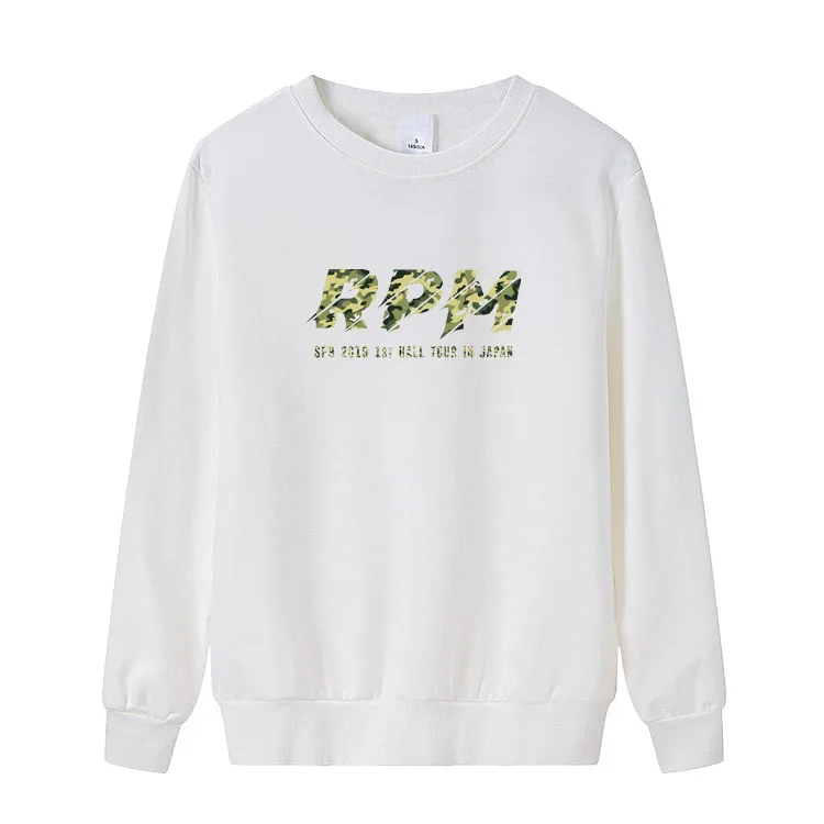 Новое поступление kpop sf9 1st hall tour RPM же Печать Тонкий Свитшот унисекс пуловер с круглым вырезом Свободные толстовки черный/белый - Цвет: 2