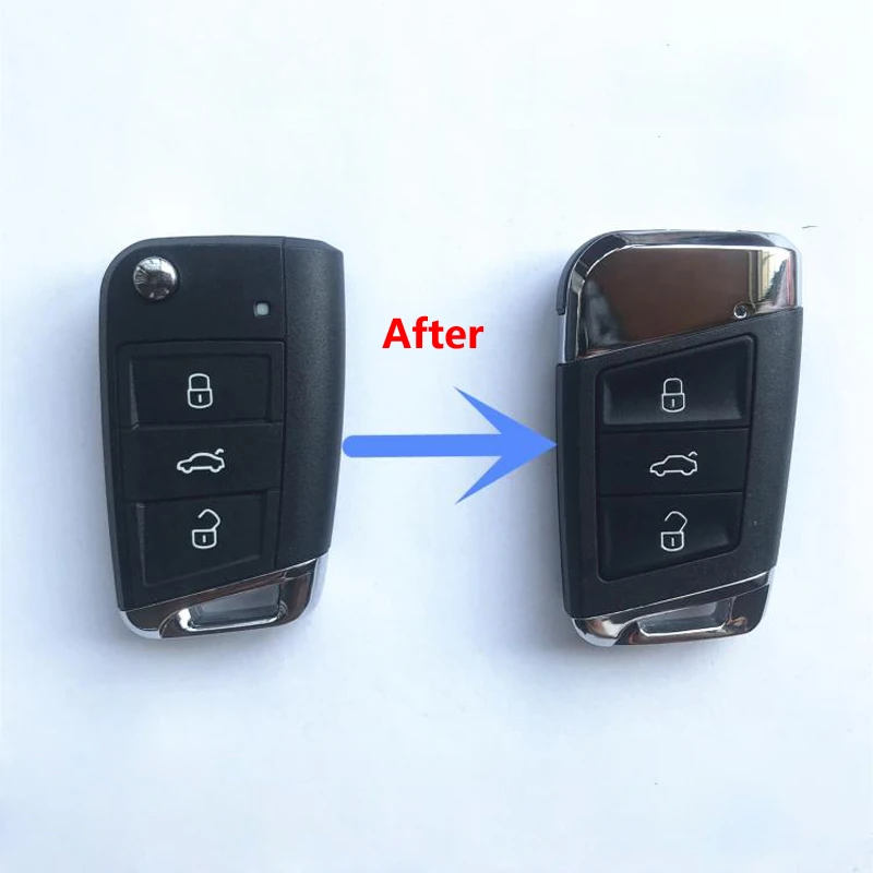 Car Key Shell Remote Case For VW Golf Jetta Tiguan Polo Superb Octavia Yeti Fabia SEAT