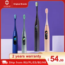 Oclean X Pro – brosse à dents électrique sonique pour adulte, Version globale, IPX7, 2 en 1, écran tactile couleur, Charge rapide
