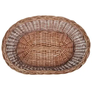 

Basket / wicker bed for Pet Dog or 90 cm (Natural Color) Lightweight for Cats Dogs Kitteies or Puppies Sleep Craftsmanship