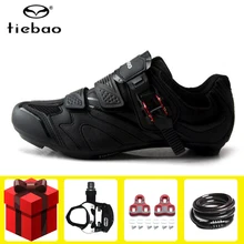 Tiebao/Обувь для шоссейного велоспорта; Мужская обувь для езды на велосипеде; Sapatilha Ciclismo; унисекс; дышащая обувь с самоблокирующимся верхом; обувь для велосипеда