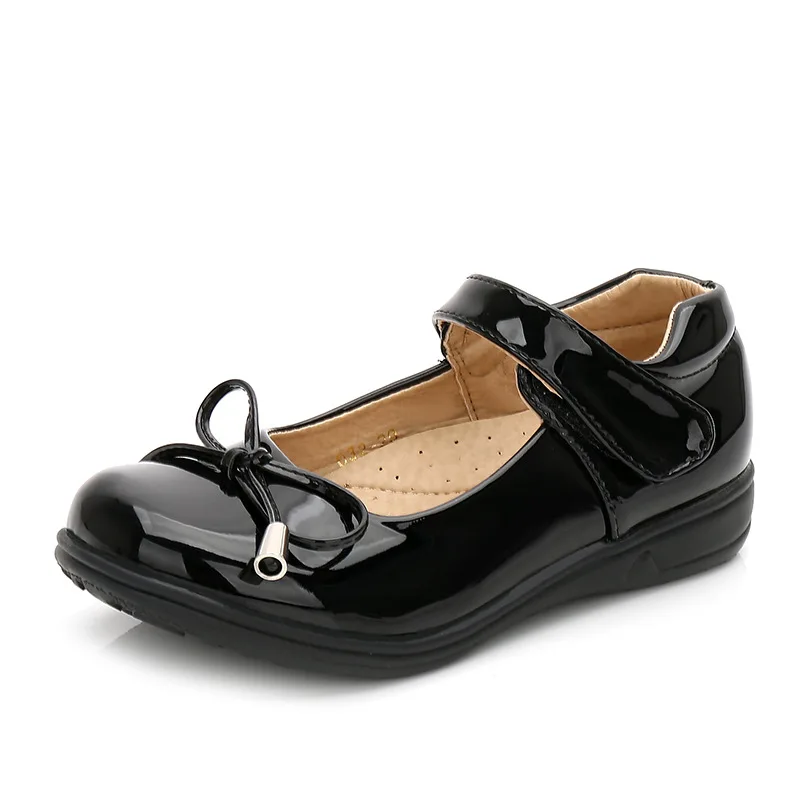 Новинка 2020 школьная форма Мэри Джейн для девочек туфли с бантом на липучке
