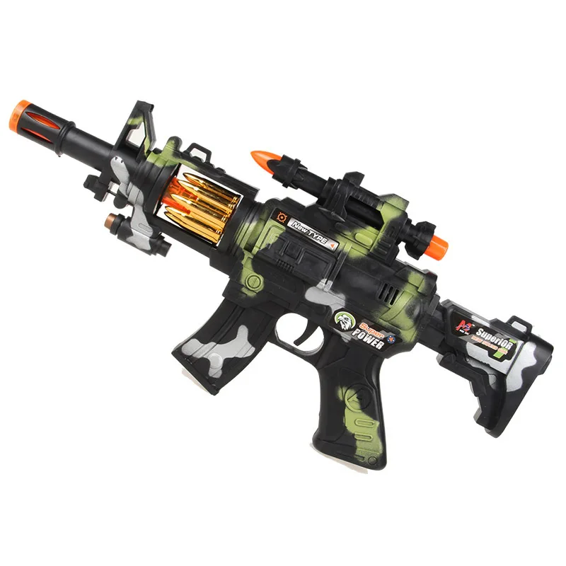 

Vibrating Guns Children Sound Making Music 1 Electric Toys Submachine Gun 2 Sound And Light 3 a Year of Age Product Category 4 M