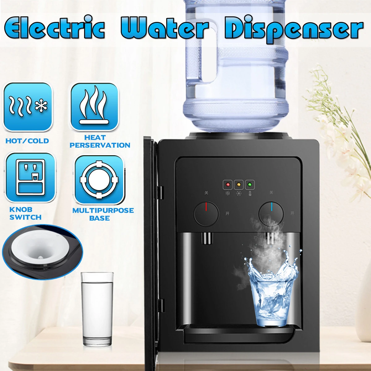 220v 550w Listrik Dispenser Air Desktop Panas Dingin Air Es Pendingin Pemanas Air Mancur Minum Untuk Kantor Rumah Kopi Teh Dispenser Air Aliexpress