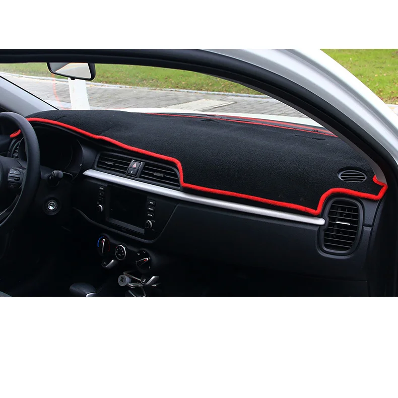 Lsrtw2017 полиэстер Var Dashboard солнцезащитный коврик для Kia Rio X Line Kx Cross K2 Rio аксессуары для формовки интерьера