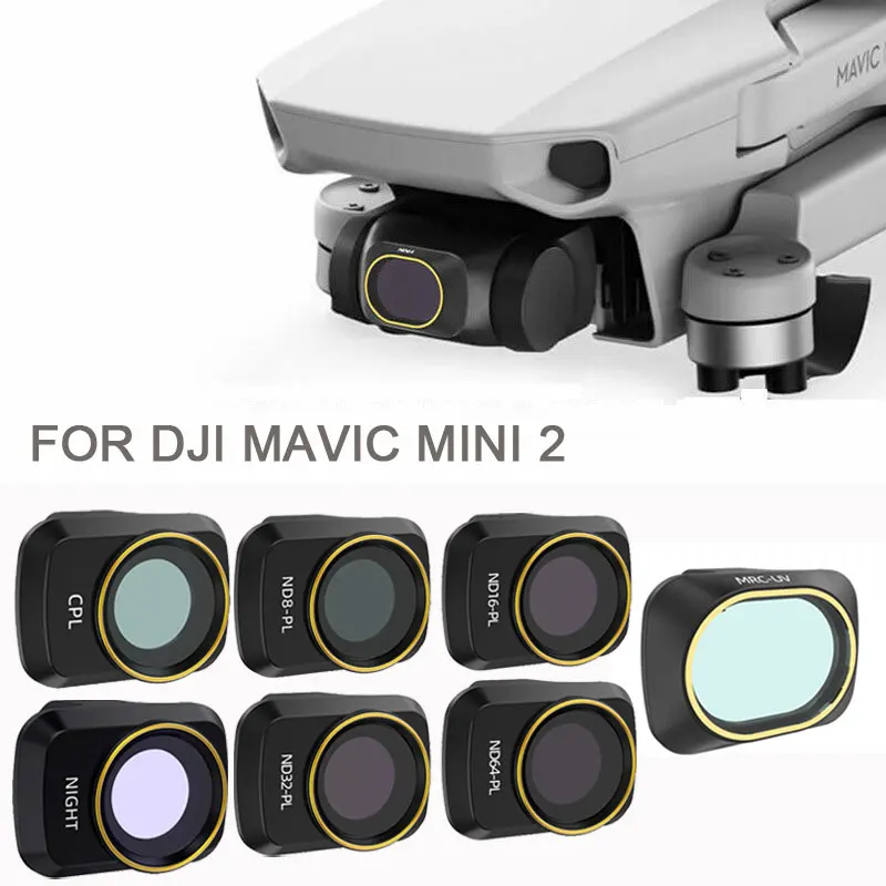 RCGEEK Compatible DJI Mavic Mini Gimbal Camera Lens Filter Set ND8/PL ND16/PL ND32/PL CPL Waterproof Aerial Photography Accessories for Mavic Mini Drone Camera,4PCS 