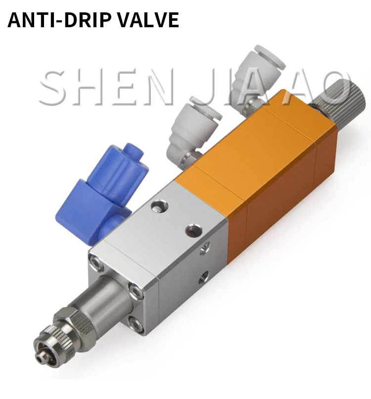 Anti-drip electric stirring AB double-liquid dispensing valve lift-back suction