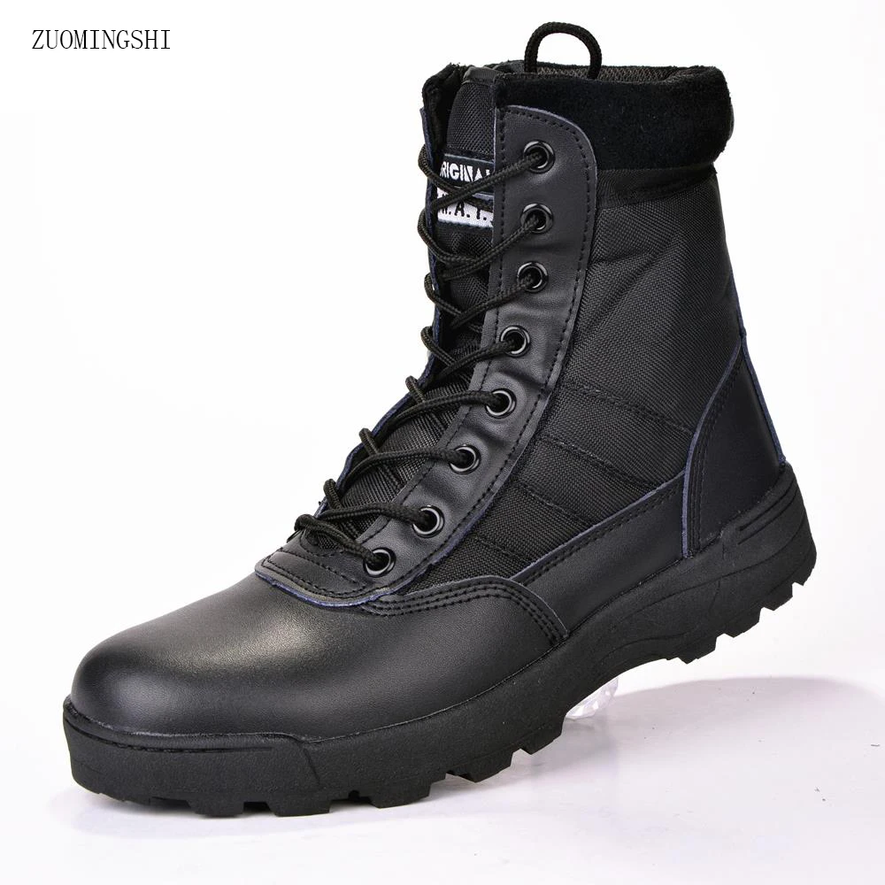  Winter new us Military leather boots for men Combat bot Infantry tactical boots askeri bot army bot
