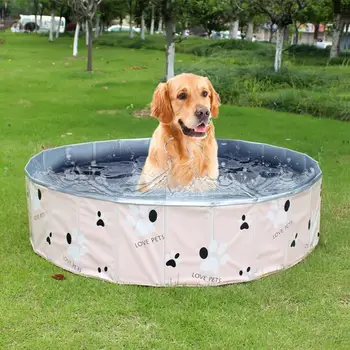 

PVC Pet Swimming Pool Portable Foldable Kids Bath Tub Dogs Cats Bathing Tub Water Pool Perfect For Boys Girls Pets Outdoors