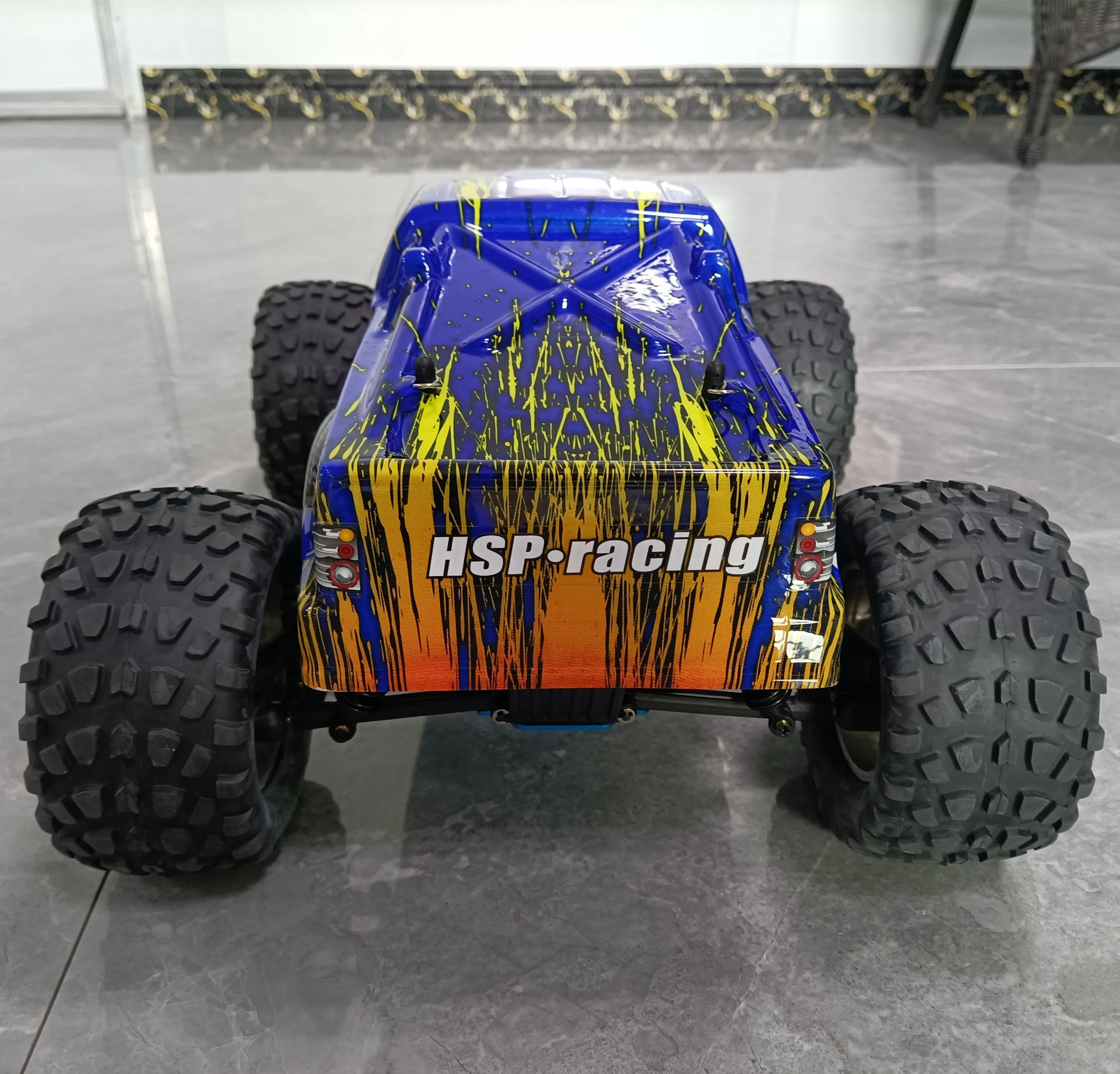 Hsp-picape modelo em escala 1:10, nitro, gasolina, monster 94108, carro a  controle remoto de