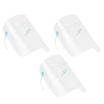 

3 Pieces Novelty Kitchen Cooking Masks for Face, Detachable Anti-Oil Splash Double-Sided Face Shield Protector Clear Face Mask f