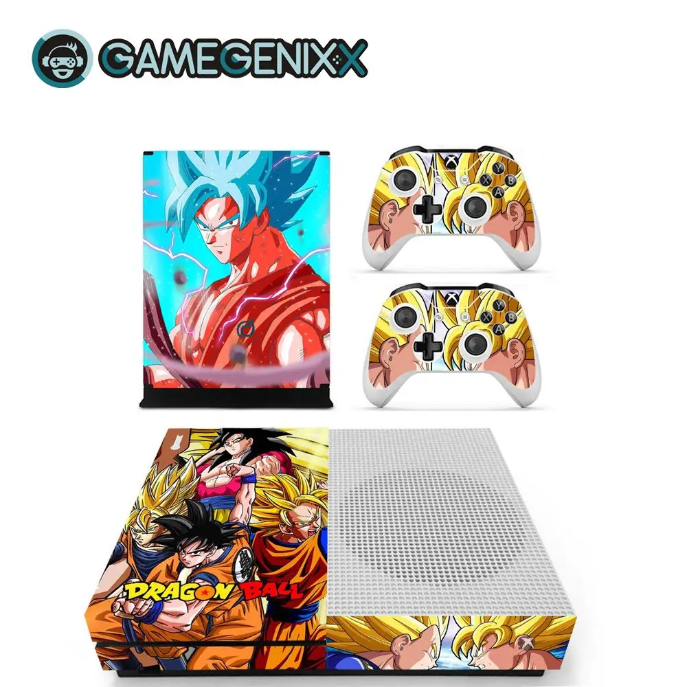 Dragon Ball Защитная Наклейка на кожу GAMEGENIXX, полный комплект для Xbox One Slim Console и 2 контроллера-Dragon Ball - Цвет: Dragon Ball