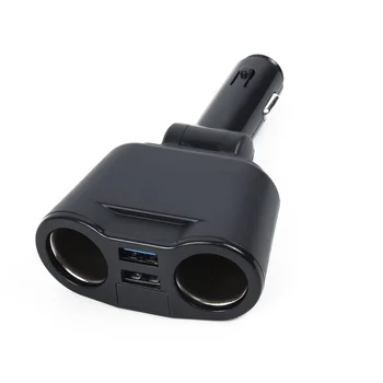 

Dual Port Car Charger Socket Digital Voltmeter Splitter 12 24 V USB 3.1A Outlet