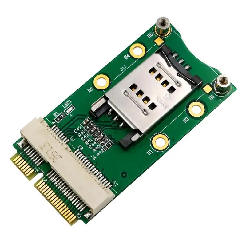 Мини-адаптер PCI Express для модуля 3g 4G с слотом USIM Mini PCI E для мини-переходная карта pci-e карта Поддержка 3g/4G WWAN LTE gps карта