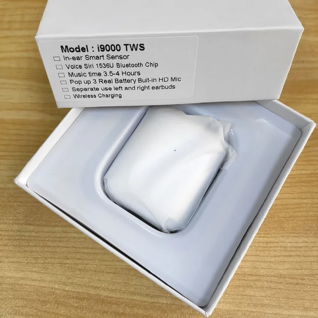 i14 TWS беспроводные наушники Bluetooth гарнитура невидимые наушники для смартфона pk i7 i9 i11 i12 i7s i20 i60 i30 i80 i15 - Цвет: White i9000