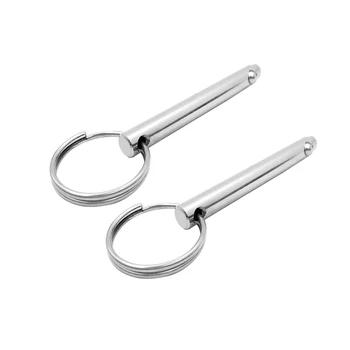

2pcs 8mm 5/16 Inch Quick Release Pin for Bimini Top Deck Hinge Marine 316 Stainless Steel
