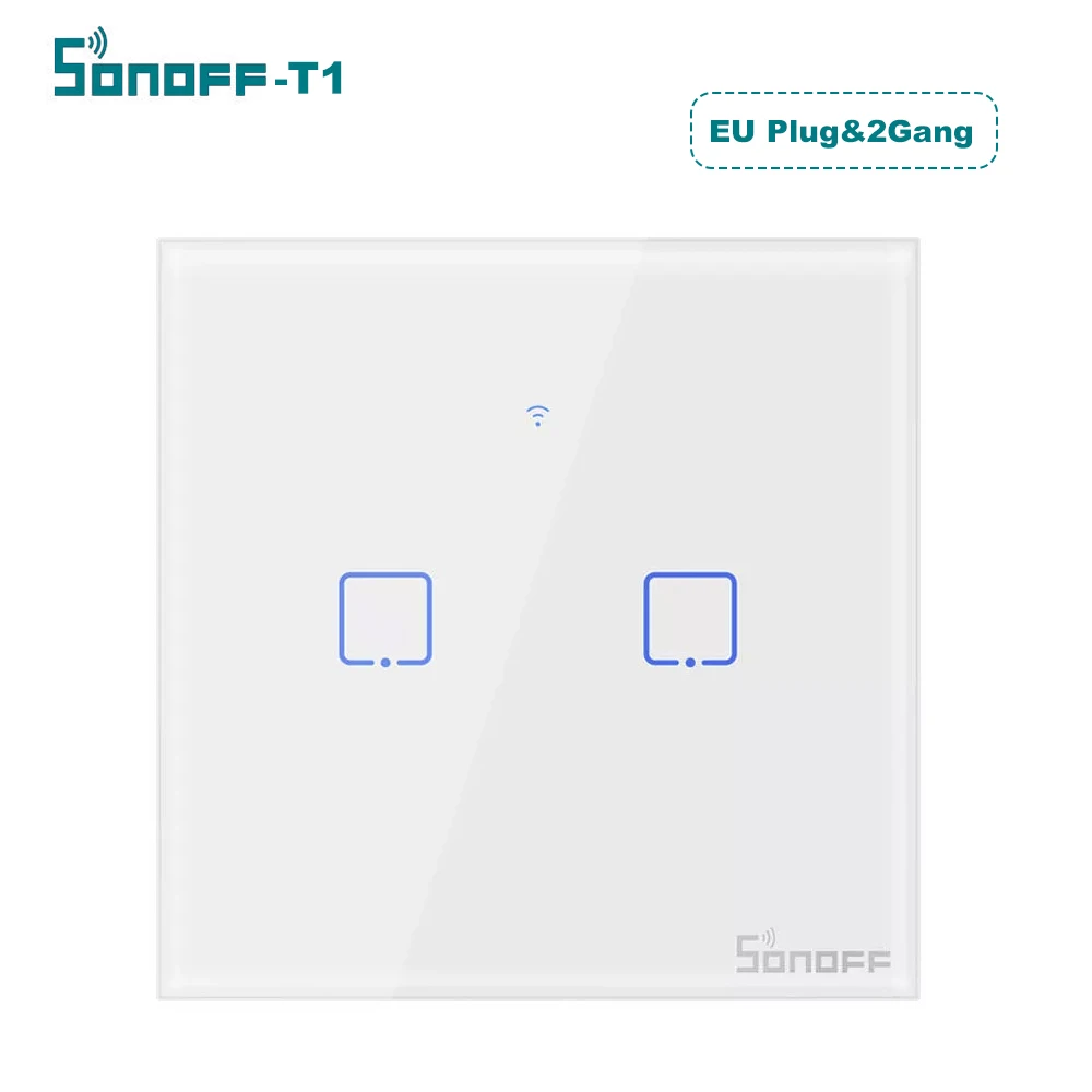 SONOFF T1 интеллигентая(ый) Переключатель 1/2/3 TX серии WI-FI настенный выключатель Smart RF пульт дистанционного управления переключатель контроля дома светодиодный светильник переключатели