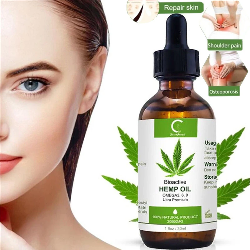 Органическое конопляное масло GPGP Greenpeople CBD для снятия боли в шее Масло из семян
