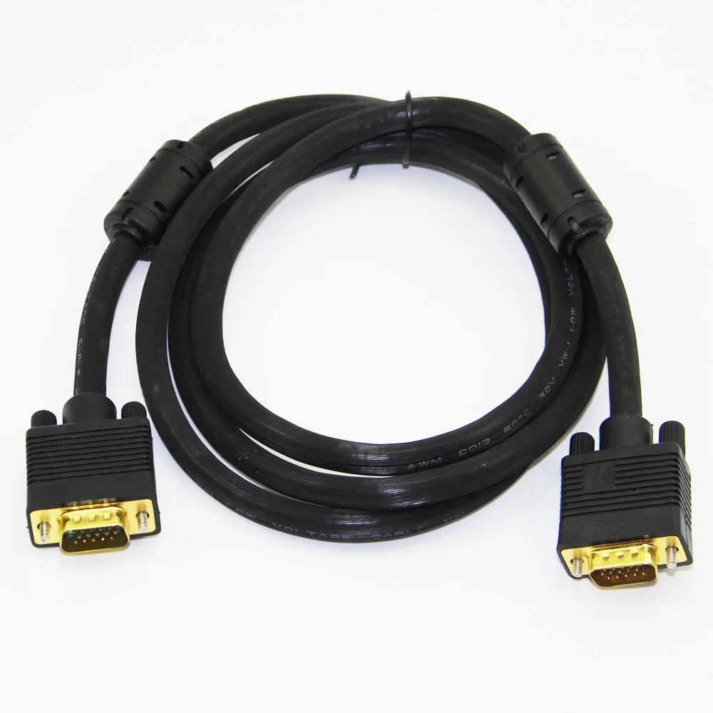 lballist Gold Plated VGA Cable Male to Male 3+6 HD Wired 15PIN For LCD PROJECTOR PC Laptop Monitor 1.5m 3m 5m 10m 20m