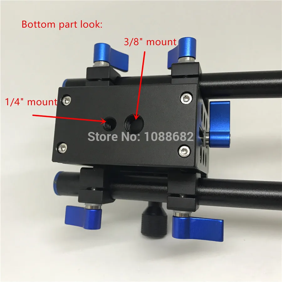 Camera Quick Release Plate 15mm Rods Rig Clamp (2)