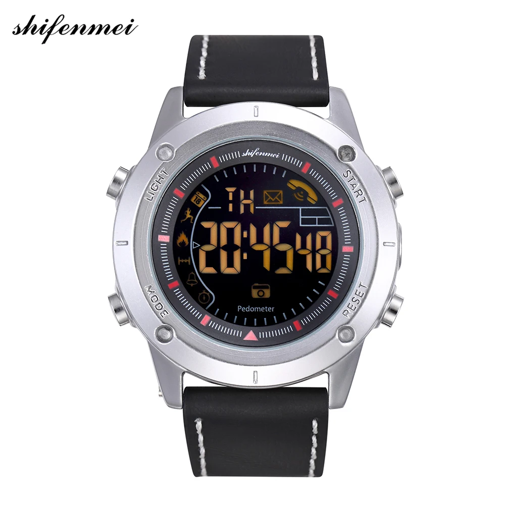 Shifenmei Pedometer Calories Men's Digital Watch Sports Multifunction Waterproof Shock Clock Hours Fashion Smart Watches 3129 | Наручные