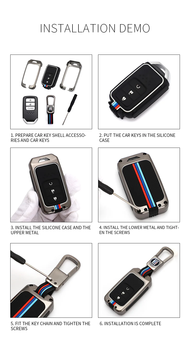 Fob chiave a distanza della copertura di caso dell'automobile in lega di zinco per la CR-V civica di Honda CRV Accord odissea città Vezel URV UR-V accessori della giada di Jazz - Hc1bdf2910d1a4372be00cdf01313edbeP