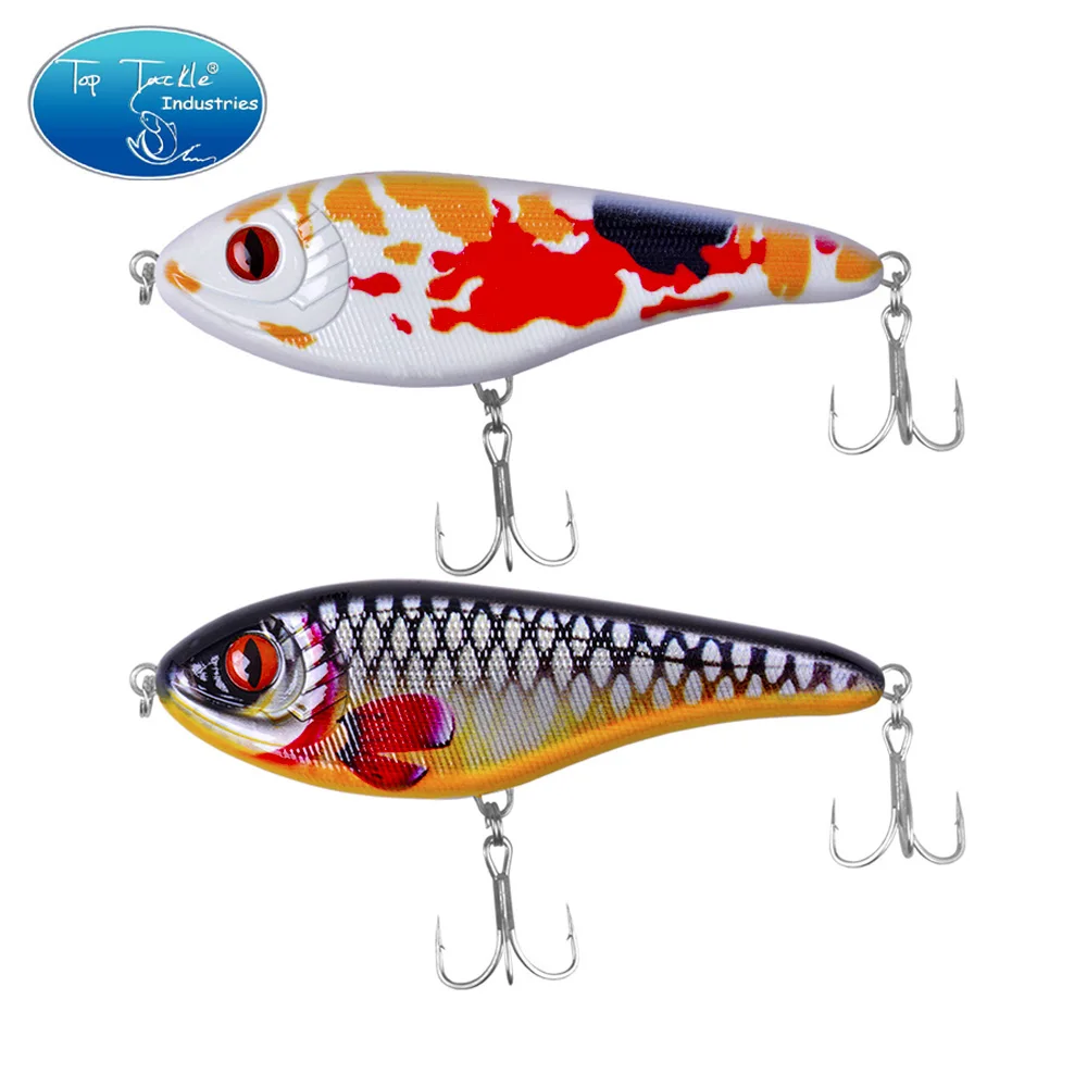Новинка, 150 мм, 76 г, качественная приманка Muskie Pike, медленно погружающаяся искусственная, жесткая, для рыбалки, луженая, усиленная, тройные Крючки