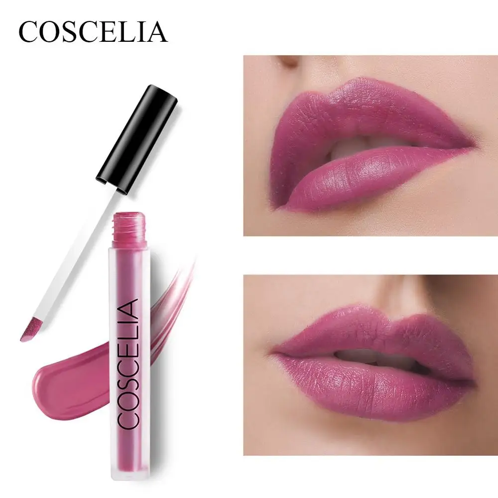 

COSCELIA Lipstick Matte Waterproof Velvet Lip Stick Sexy Red Brown Pigments Makeup Matte Lipsticks Beauty Lips