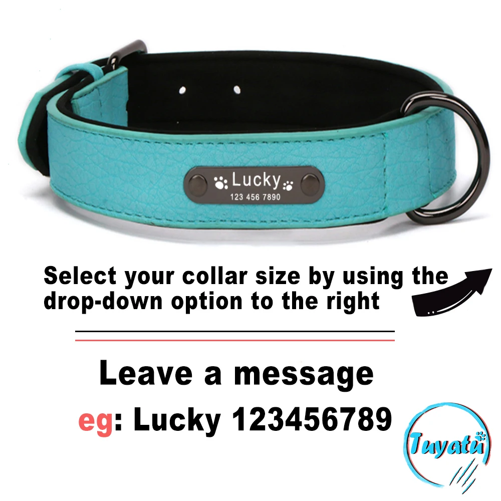 Dog Collar Large Small Dog Collar Luxury Designer Leather for Big Dogs Collar Personalized Tag Dog Leash And Set Accessories