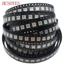 100% новый бренд (1000 шт./лот) DC5V WS2812B светодиодный чип WS2811 IC 5050 SMD белый/черный RGB Диэлектрические шайбы