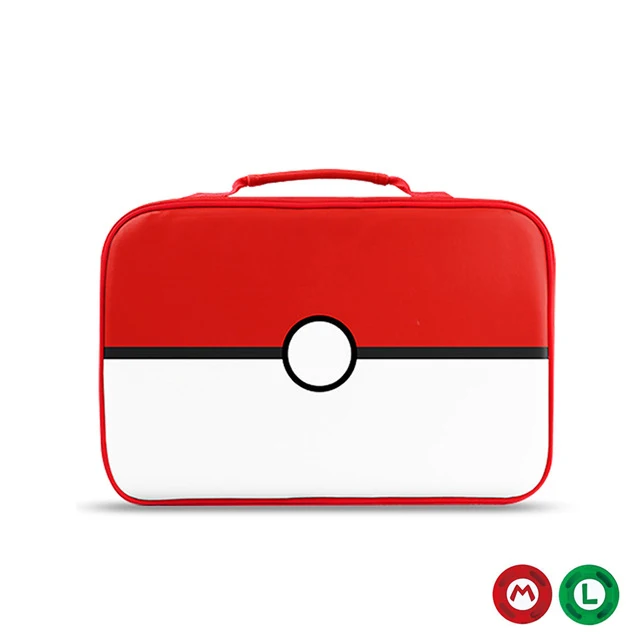 Портативный полиуретановый чехол для хранения, сумки для Nintendo Switch NS, аксессуары для консоли, сумки для переноски Pokeball Pokemons - Цвет: 4