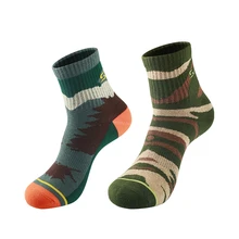 Мужские дышащие компрессионные камуфляжные носки для бега, профессиональные спортивные носки для верховой езды, баскетбола, бадминтона