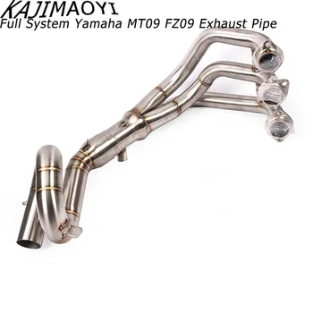 

KAJIMAOY MT-09 FZ-09 XSR900 Full Exhaust System Link Pipes Stainless Steel 51mm For 2014-2018 XSR900 FZ09 MT MT09 Slip on