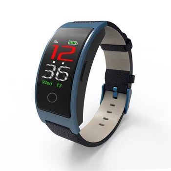 

Bracelet Color Screen Leather Strap Heart Rate Blood Pressure Message Remind Hot Sales