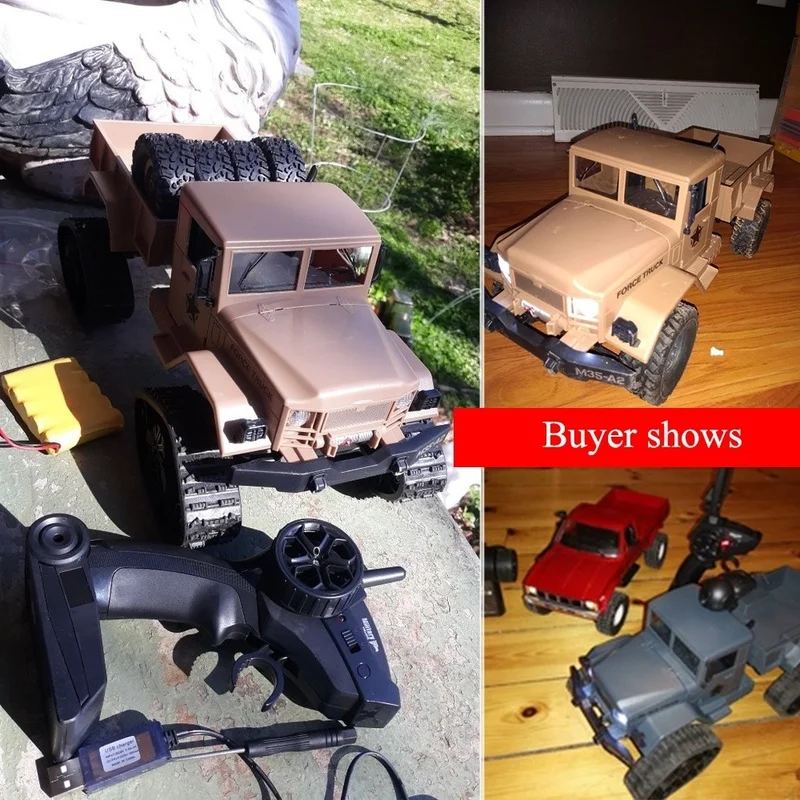 Внедорожный спортивный Радиоуправляемый грузовик с 480P wifi FPV камерой 1:16 4WD Радиоуправляемый автомобиль военный грузовик гусеничный автомобиль