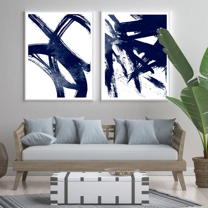 Navy-Blue-Abstract-Watercolour-Painting-Posters-and-Prints-Nordic-Style-Wall-Art-Canvas-Pictures-for-Living (3)