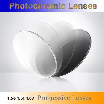 

1.56 1.61 1.67 Index Photochromic Progressive Lenses Free Form Multifocal Aspheric Resin Optical Prescription Eye Glasses Lenses