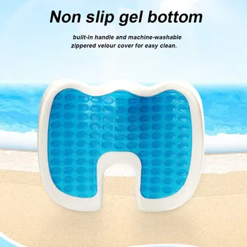 

Coccyx Slow Rebound Enhanced Gel Seat Cushion Non Slip Car U Shape Sciatica Chair Orthopedic Memory Foam Pain Relief Back Office