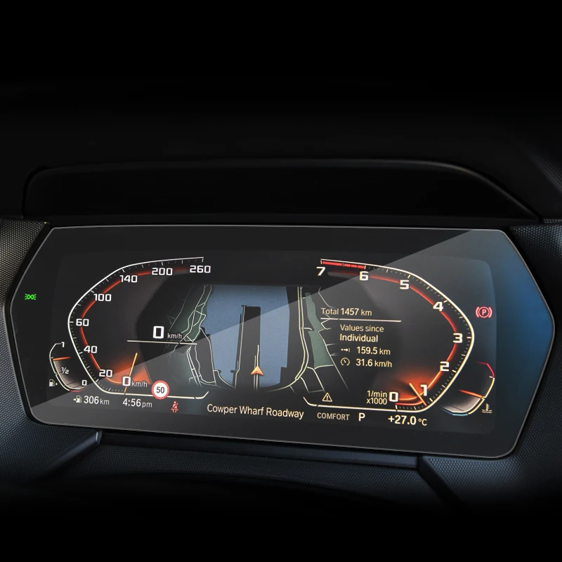 10.24" 10.25"Car Styling PET GPS Navigation Screen Film For BMW 2 Series F44 F45 F46 2020-Present Internal Sticker Accessories