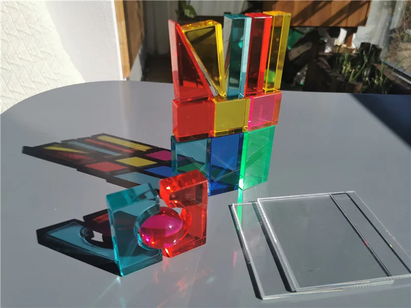 Acrylic Prisms Set Of 3 Large Acrylic Light & Prism Blocks - Rectangle ...