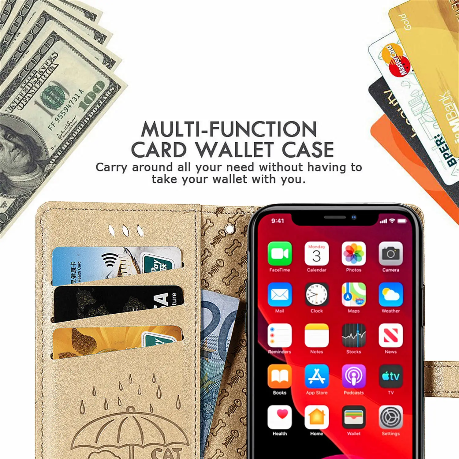 Plastik Kasus Penutup untuk Capa Huawei Y9 Prime 2019 Lucu PU Kulit Dompet Case Huawei Honor 20 Pro P30 Mate 30 Lite P40 P Smart Z