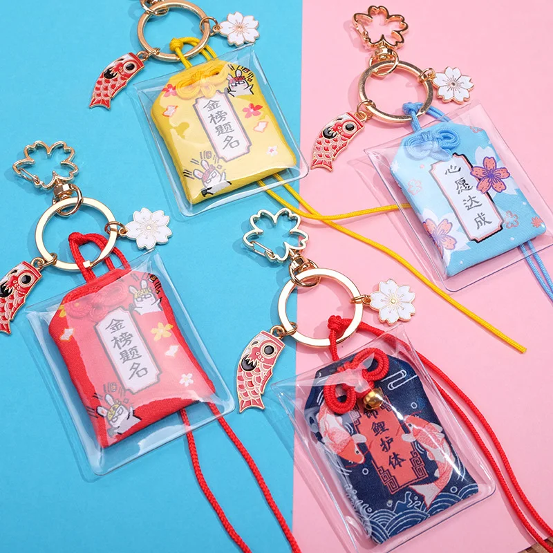 Omamori Buona Fortuna- con moschettone – Amuleto e Talismano Giapponese del Buon Auspicio