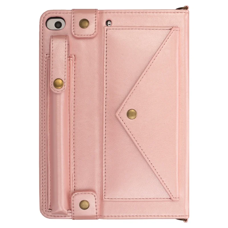 Pink Чехол для Apple iPad mini 5 Чехол-карандаш держатель Смарт кожаный Слот для карт сумка на ремне для iPad mini 1 2 3 4 Чехол 7,9" - Цвет: Pink