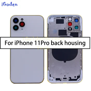 

For iphone 11 Pro Back Middle Frame Back glass Full Housing Assembly Battery Cover For iphone 11 pro back Housing